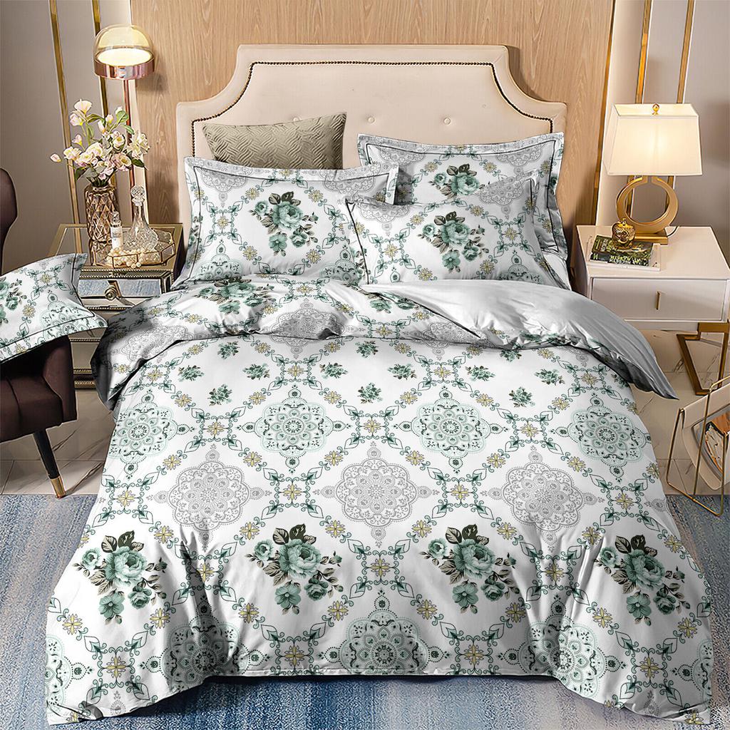 New Floral Soft Quilt/Doona/Duvet Cover Set Queen/King Size Bedding Mother's Day