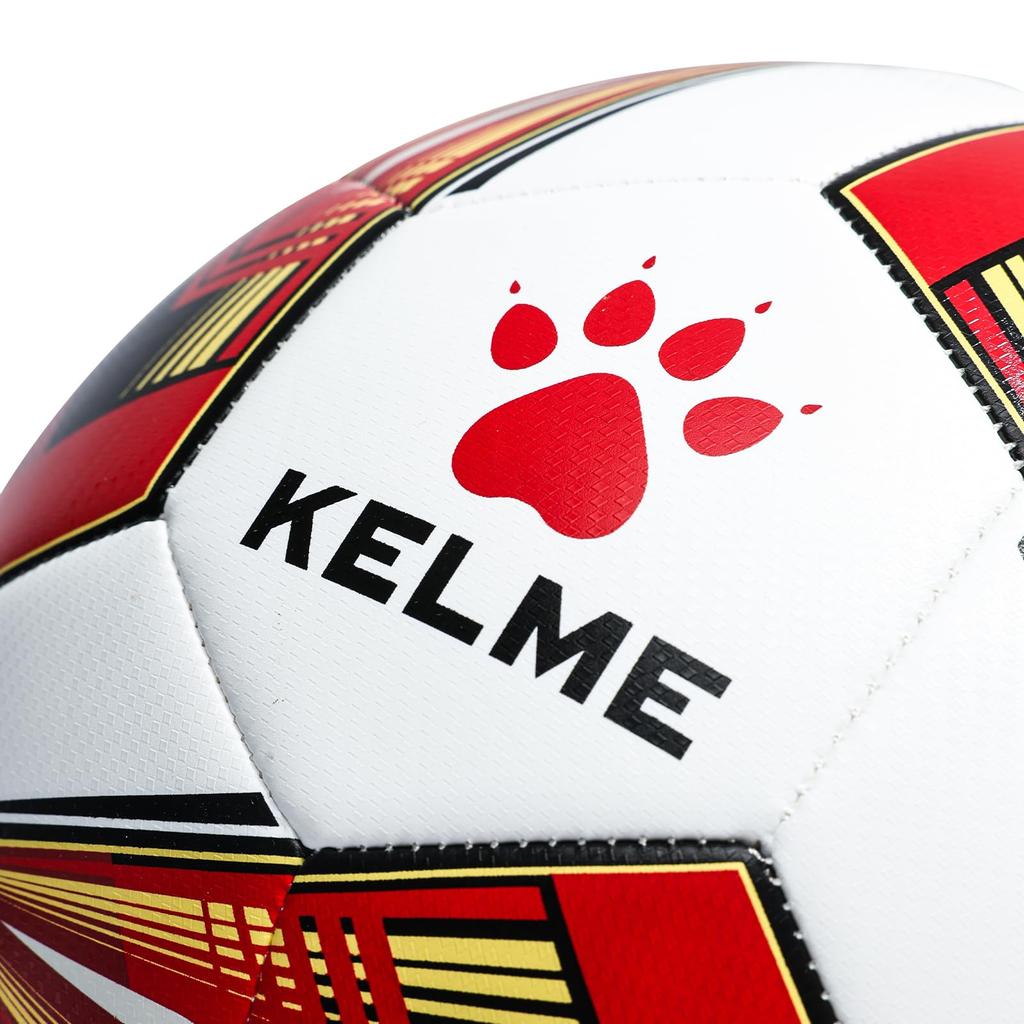 KELME Fotbalová Velikost 4 a pro Zápas Odolný Velikost Míč, 5, Dospělí, Míč, Odolný proti Opotřebení, Futsal, Trénink, Děti, Lehký, (8401QU5114 Červená, 4)