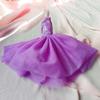 Multicolored Mini Mesh Skirt for 29cm Dolls - Babi Wedding Dress, Short Dress-Up Skirt for Toy Girls