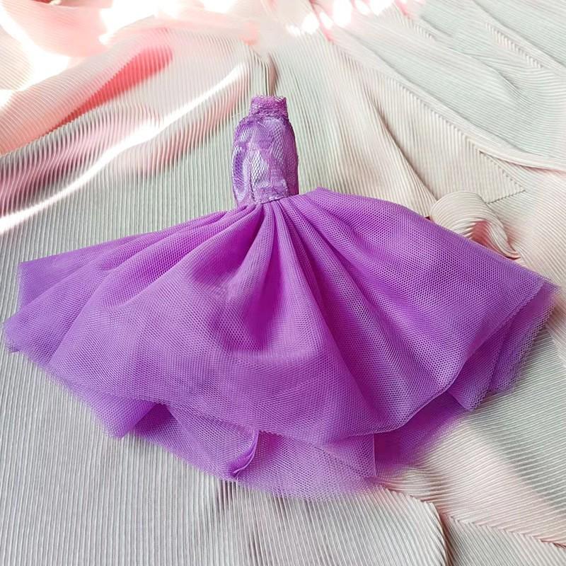 Multicolored Mini Mesh Skirt for 29cm Dolls - Babi Wedding Dress, Short Dress-Up Skirt for Toy Girls
