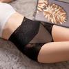 Big Size Female Summer Sexy Hollow Lace High Waist Abdominal Lift Hip Cotton Crotch Triangle Briefs