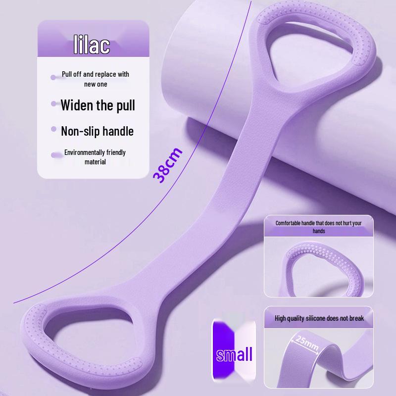 8-Shaped Resistance Band: Shoulder Trainer & Back Slimmer for Indoor Fitness & Yoga