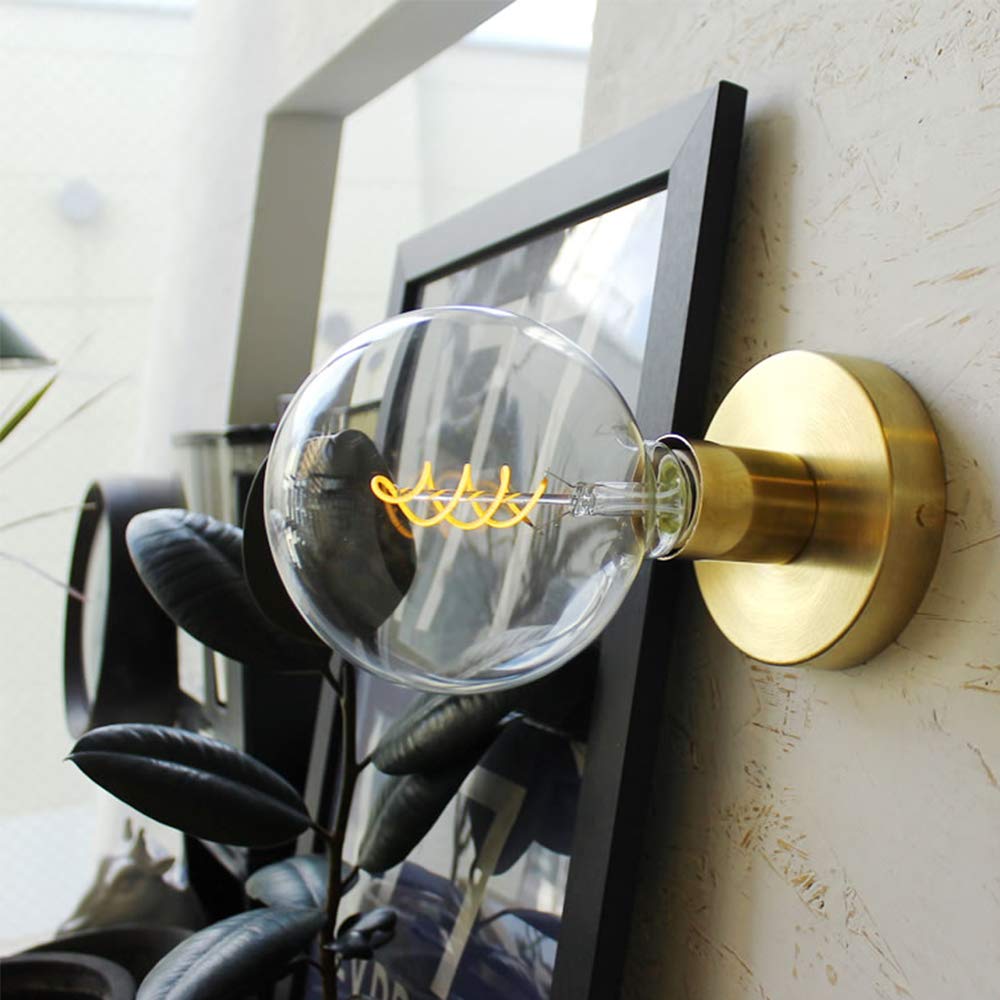 Dimmable Edison LED Bulb E26 Spiral (Big Globe Clear)