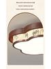 Song Dynasty-Style Walnut Ceiling Light with Cloud Print Fabric for Bedroom