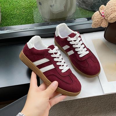 Large Size Casual Matte Board Shoes Women'S Sports Versatile Retro Single Shoes Student Board Shoes German Training Shoes Women'S Shoes