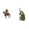 Home Knight Desk Sign Acrylic Ornament Desktop Figurine Peacock Statue Creative Decorative