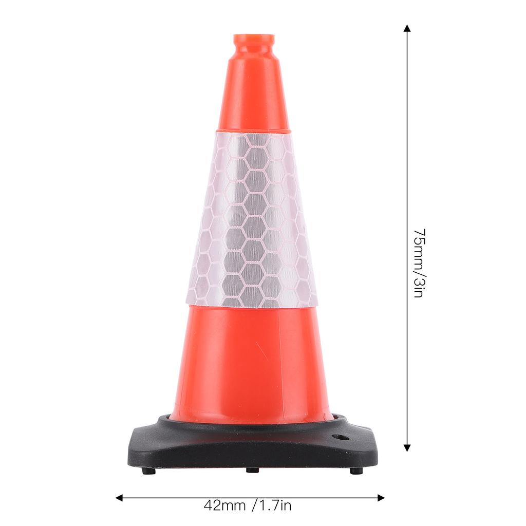 Road Cone Reflective Traffic Road Cone Fit for   RC Car Model Parts Accessories