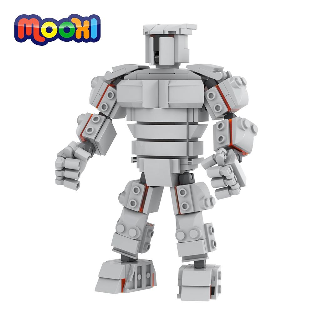 MOOXI Movie Series 218Pcs MOC Bricks Odin Humanoid Weapons DIY Building Blocks Education Toys For Children Birthday Gift MOC1389