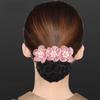 Korean Style Bun Snood Bead Hair Net Cover Vintage Flower Spring Clip  Ladies