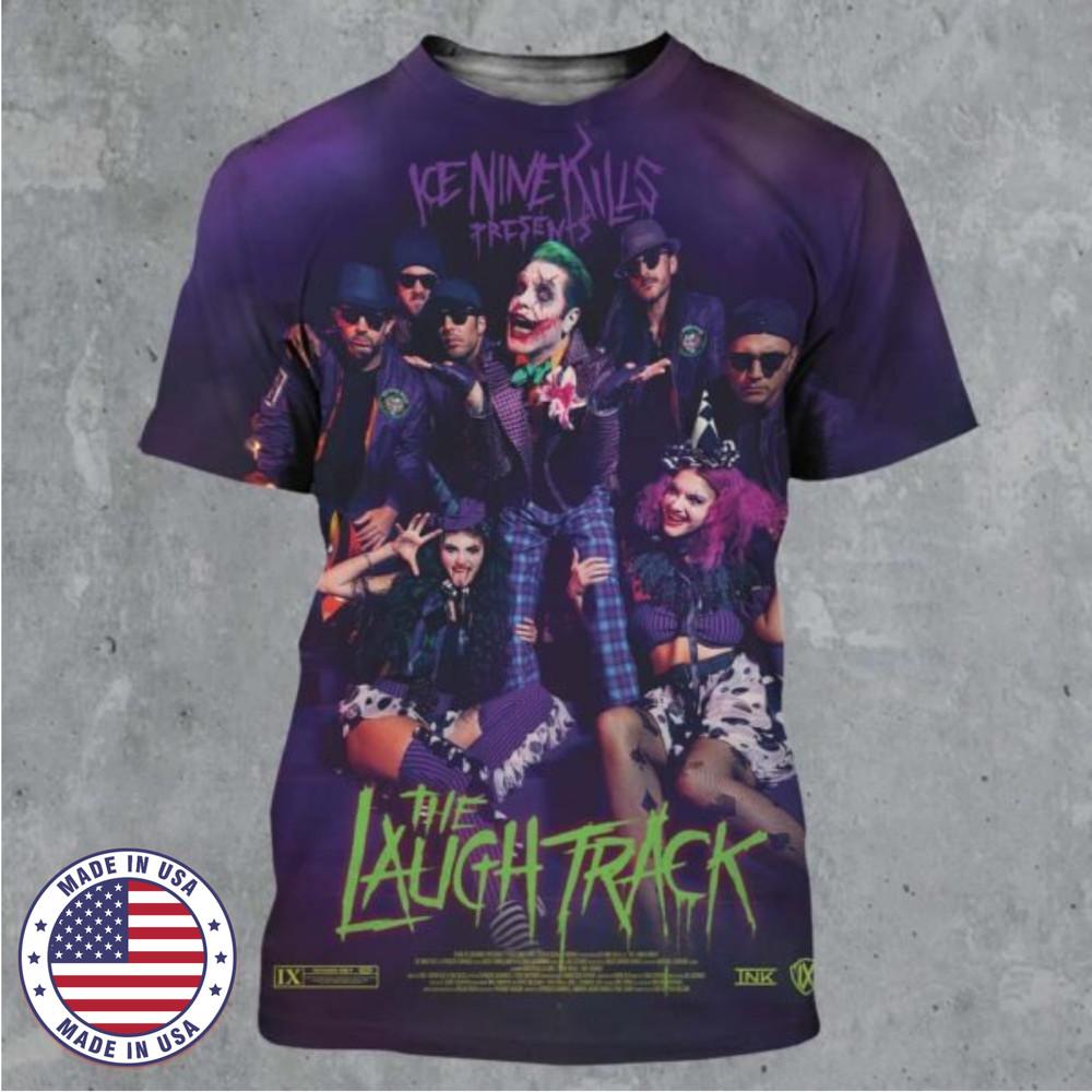 Ice Nine Kills The Laugh Track Official Movie Poster All Over Print TShirt Unisex T-Shirt L