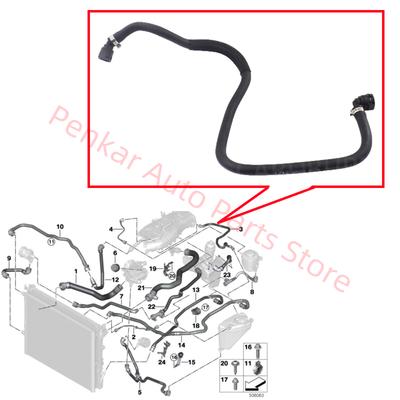 17128602600 Manguera del Depósito de Expansión de la Culata del Motor Para BMW G30 G31 520i 530i G32 630i G11 G12 730Li B46 B48