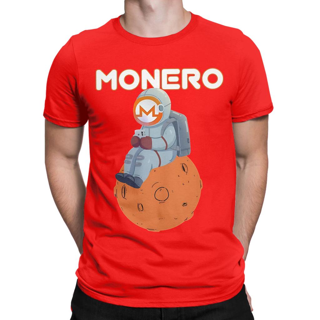 Moon Unisex Planet Monero Xmr Crypto Novelty 100 Cotton Tshirt Monero Xmr Tops Tees For Unisex