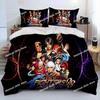 Game King Of Fighters Retro Bedding Set Printed single Comforter Quilt Bed Duvet Cover Pillow Case 3 Pieces Sets Kids Adult Size