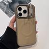 Business Luxury Magnetic Leather Phone Case for iPhone 17 Pro Max 16 Plus 15 14 13 for Magsafe Lens Bracket Protection Cover