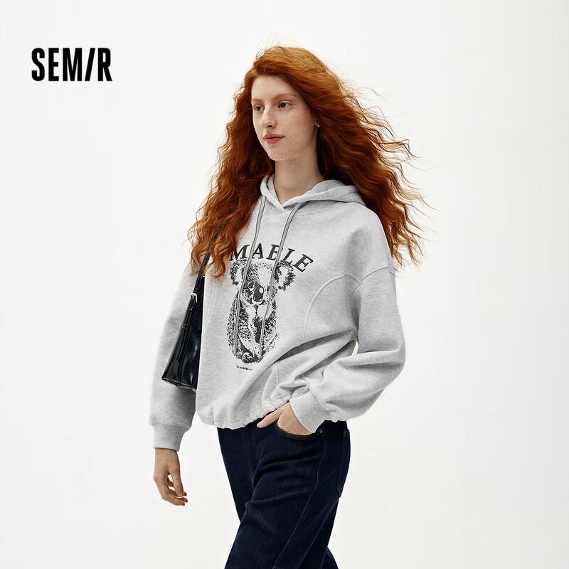 Женская зимняя флисовая толстовка оверсайз с капюшоном Semir M