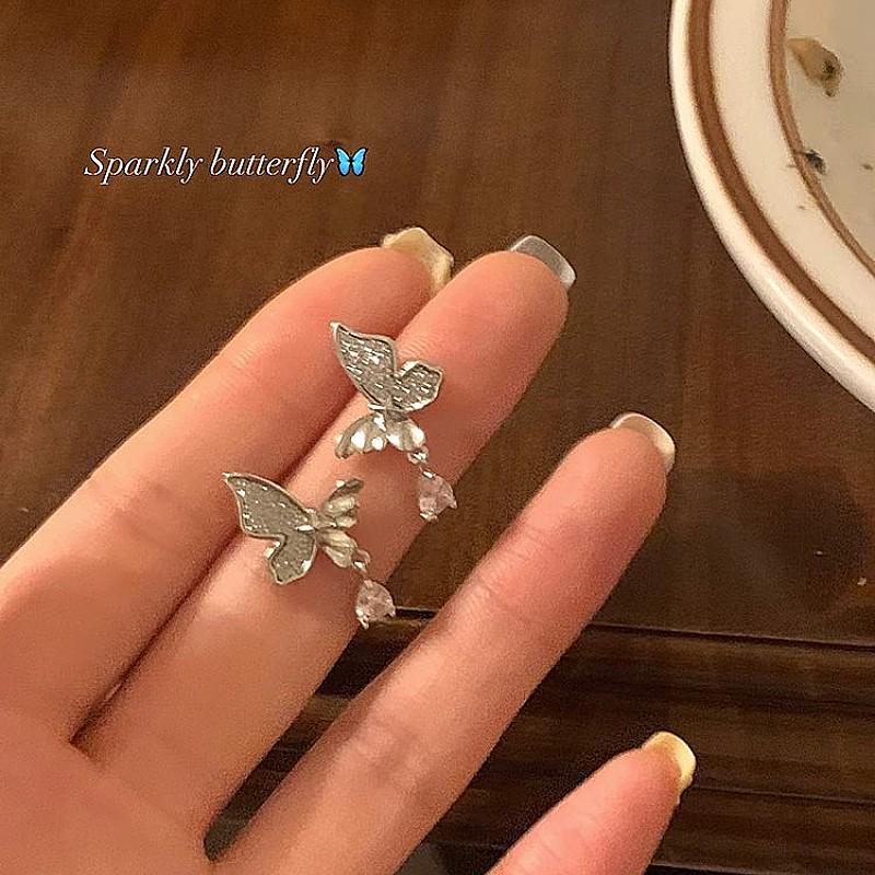 

2024 Изысканные клипсы-бабочки класса люкс для женщин (Пирсинг не требуется) 498B Clip-On Style