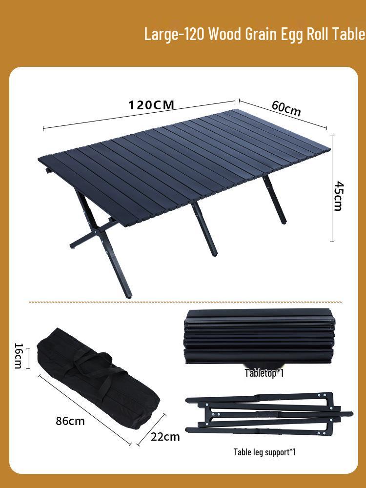 Ultralight Portable Aluminum Folding Table with Chairs - Ideal for Camping, Barbecue, Travel, Night Markets
