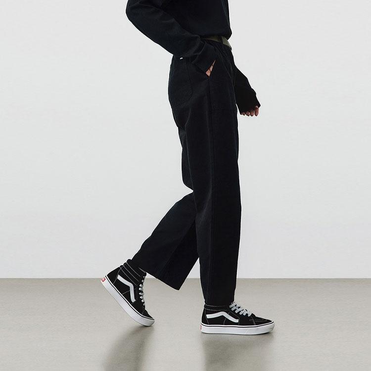 Vans Cargo Pants Women's Black Moderate Straight Fit Pants VN0A53LXBLK