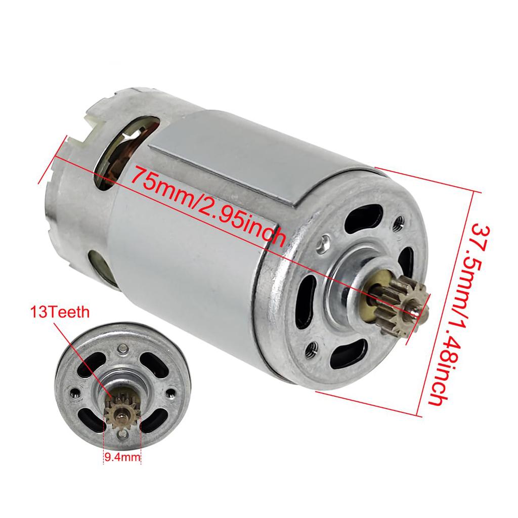 Motor de Repuesto Mejorado de 12V Para Dispositivos Eléctricos Perfecto Para Mantenimiento de Taladro y Fijaciones