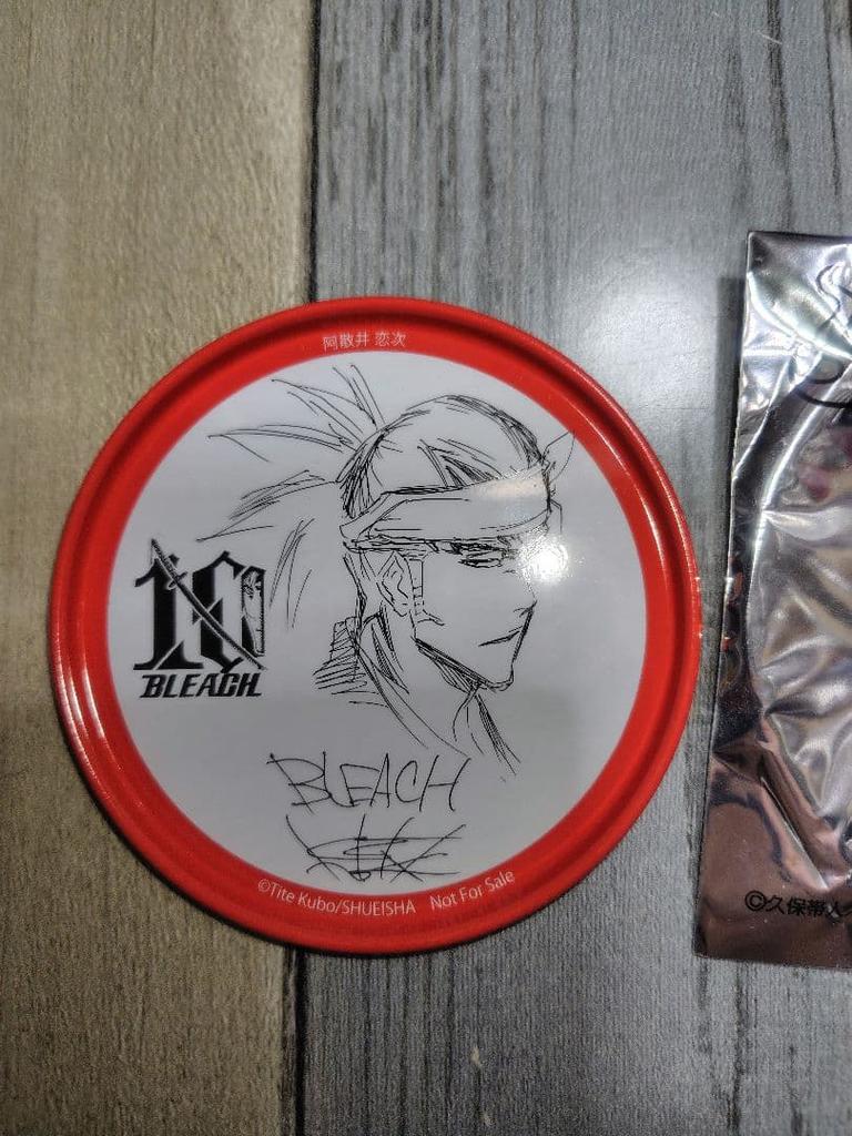 [USED] BLEACH 10th Anniversary Bonus Limited Edition Original Can Coaster - Renji Abarai