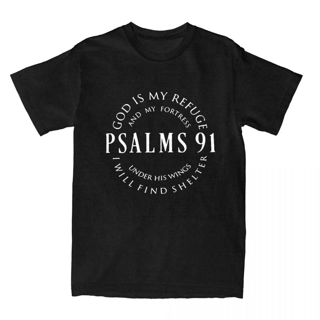 Psalme 91 Gesegnet Religiöse Hymne Männer frauen T Shirts Christus Jesus Liebe Zubehör T Shirt T-Shirts 100% Baumwolle