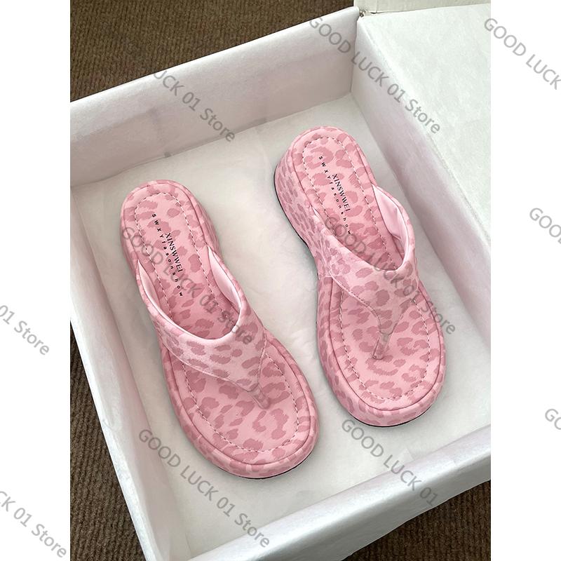 

Fashion 2025 Pink Thi Heel Women s Summer Faionable Outdoor Sandals Flip Flops High Heel Sensation Slip-On EVA Sole PU Upper 40 розовый