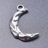 Fashion Moon Charm Pendant Metal 304 Stainless Steel Charms For Jewelry Making Supplies Wicca Components DIY Earrings Bracelets