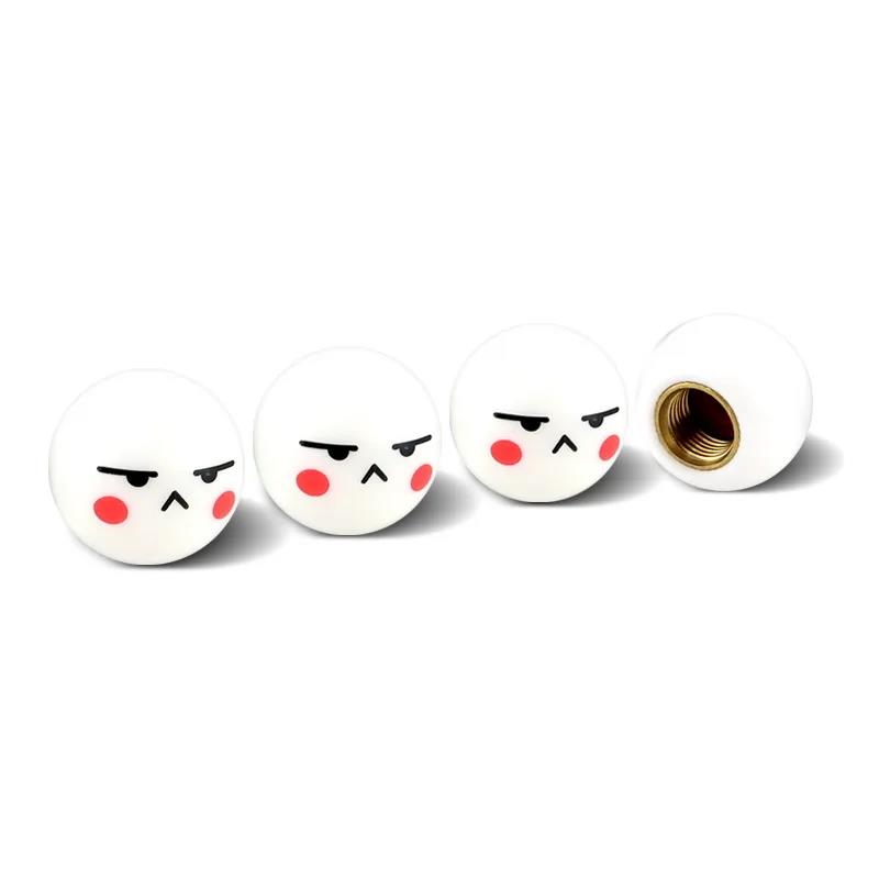 4Pcs Universal Wheel Valve Caps Dust Covers for Bicycle Motorcycle Car Spherical Stem Caps Modification Expression