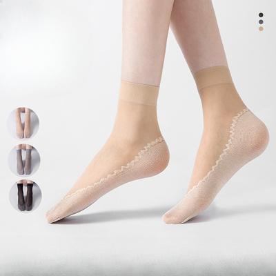 10 Par Damskich Letnich Ultracienkich Antypoślizgowych Przezroczystych Skarpetek z Kryształowego Jedwabiu Odpornych na Rozdarcia
