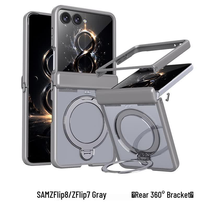 CAXITON Magnetic Ring Kickstand Frosted Case for Samsung Z Flip 7/8