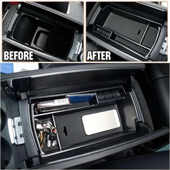 For Peugeot 3008 3008GT 2017 2018 2019-2022 2023 Armrest Storage Box Center Console Organizer Tray Bin Container Car Accessories
