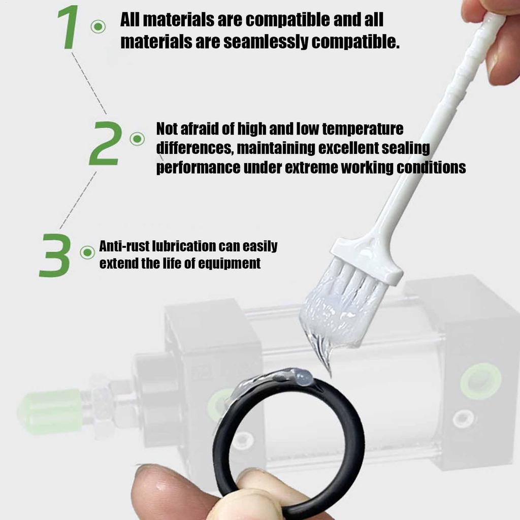 O Ring Lubricant 100g Long Lasting Waterproof Lubricant O-Rings Valve Faucet Grease For Gaskets Motor Hardware Semiconductor