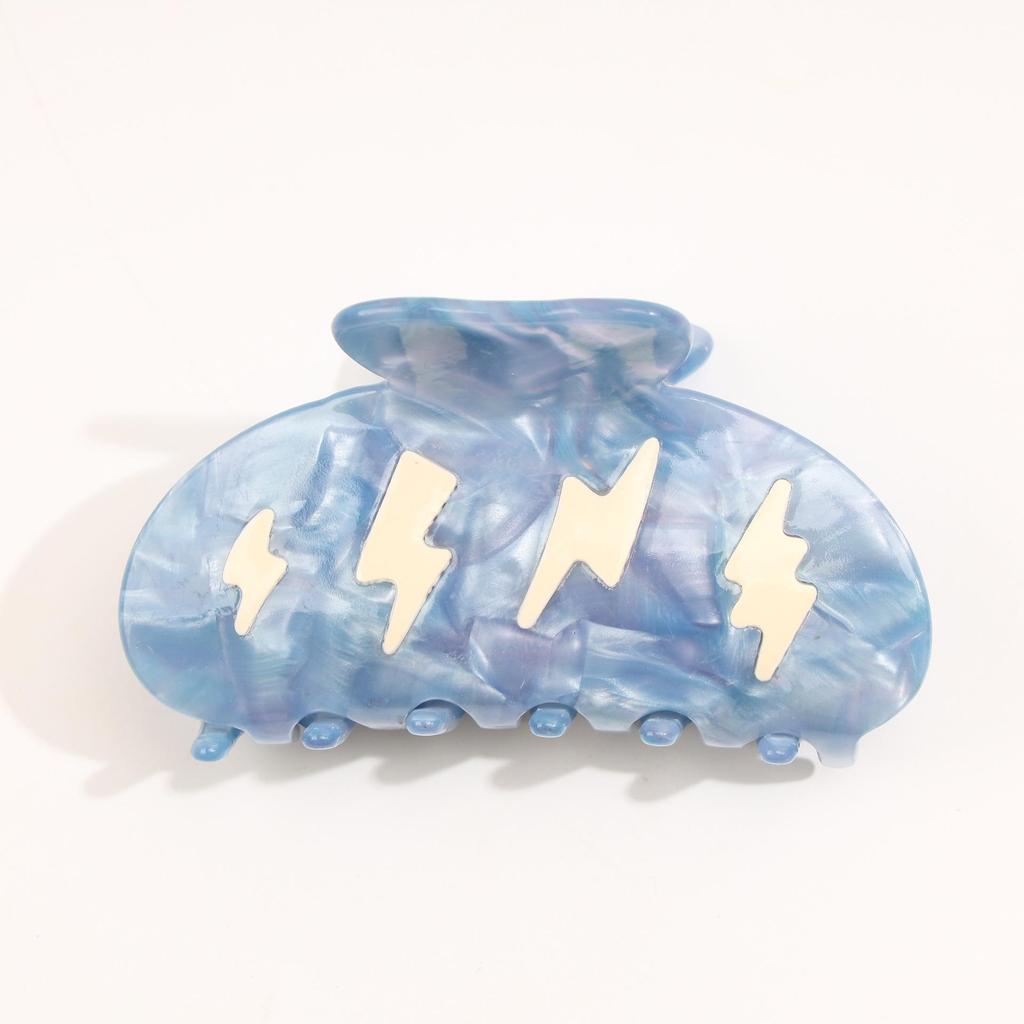 Cloud Lightning Splice Acetate Hair Claw Clip - Women's Updo Accessory
