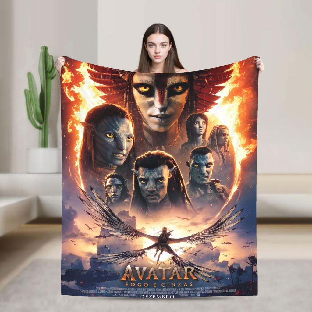 Avatar 2025 Blanket  Super Warm Funny Plush Throw Blanket For Kids Adult Living Room Flannel Bedspread Bed Cover