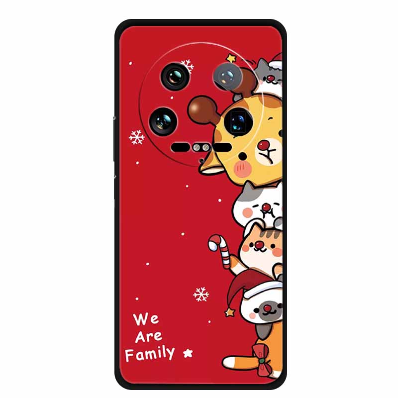 Christmas Phone Case For Xiaomi 14 Ultra Pro Case Soft Silicone Luxury Deer Cover for Xiaomi 13 Ultra Pro Back Coque Cases 14pro