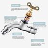 Outdoor Security Faucet 304 Rustproof Steel Construction Removable Anti Theft Lock Mechanism For Public Areas