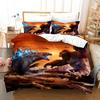 Lyw3D Digital Printing Diy Quilt Set Three-Piece Set European And American Bedding Three-Piece Set