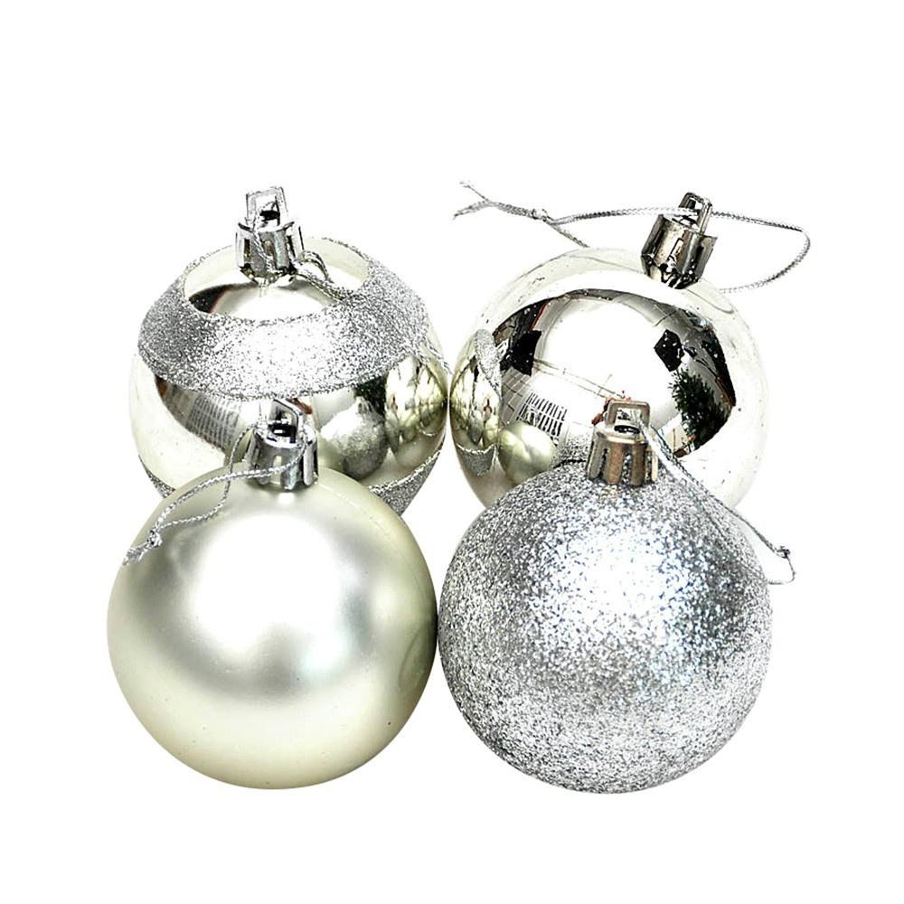 4Pcs Christmas Balls Baubles Party Xmas Tree Decorations Hanging Ornament Decor