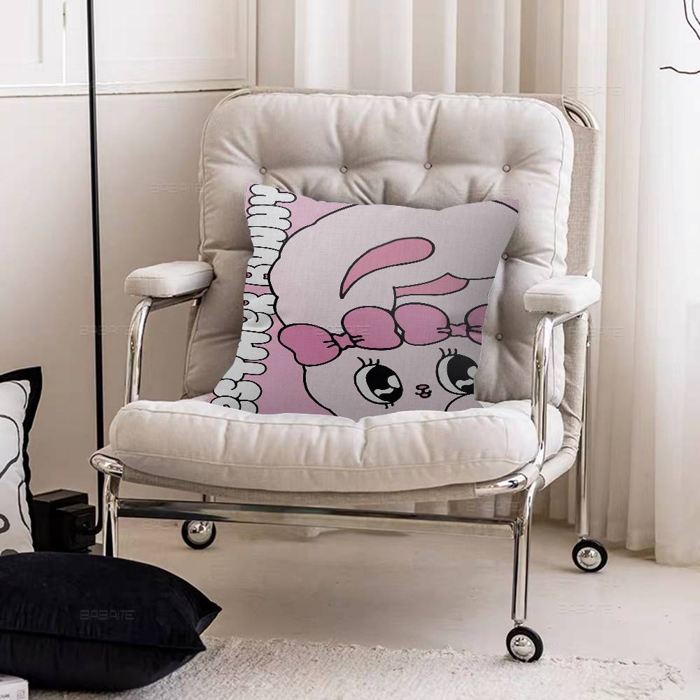 Cute Esther Bunny Rabbit Pillow Gift Home Office Decoration Pillow Bedroom Sofa Car Cushion CoverPillow Case