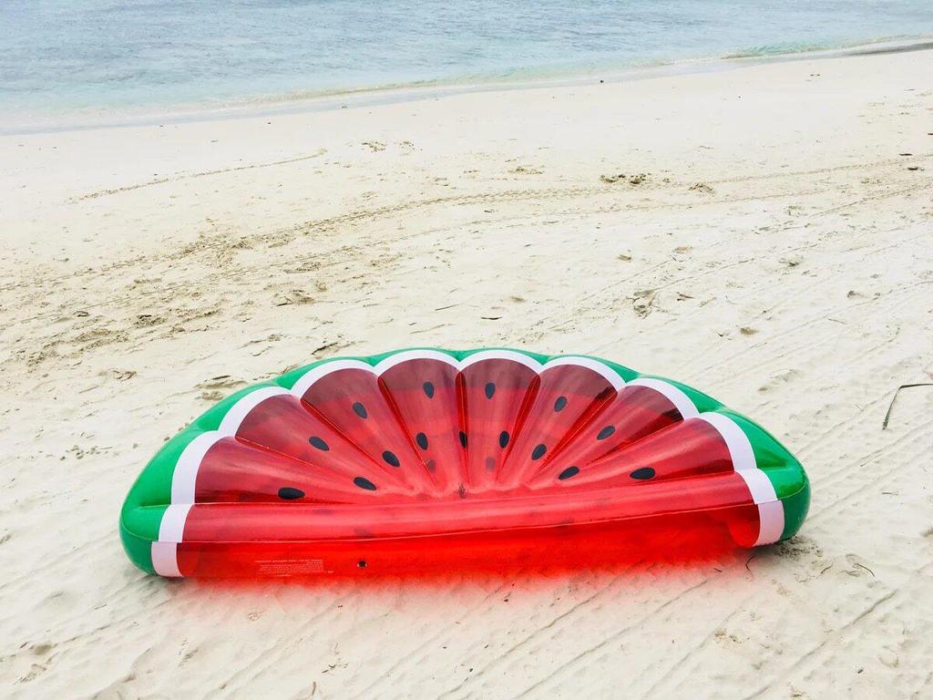 Inflatable Pineapple Cactus Watermelon Pizza Rainbow Pool Float Set