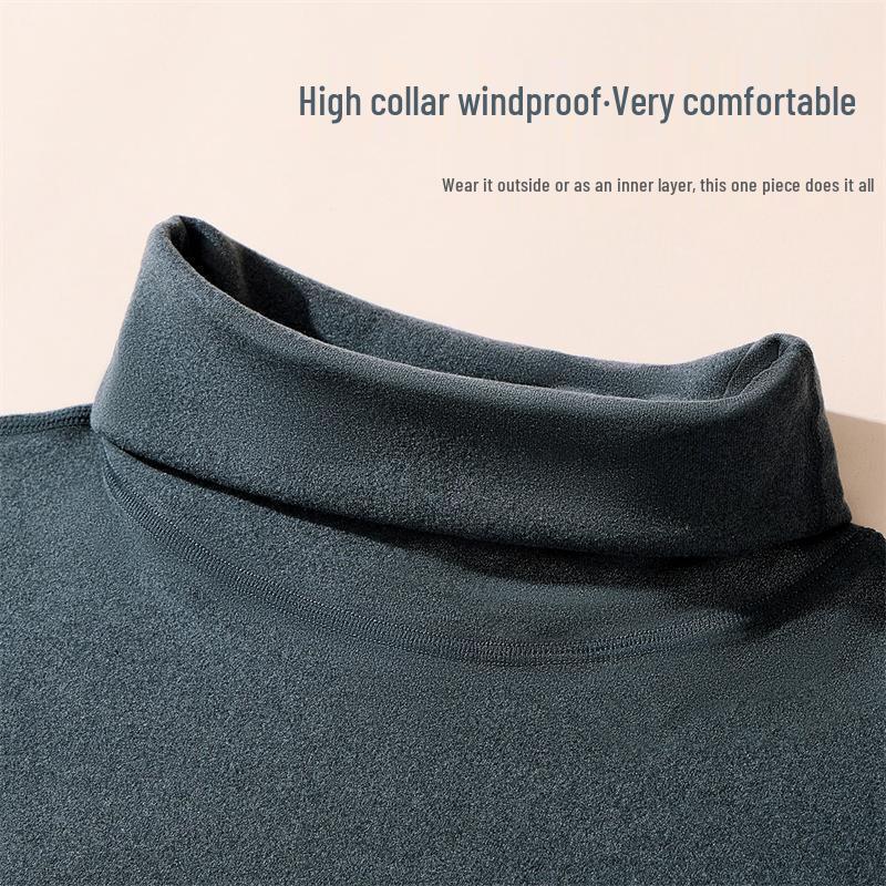 Langsha Men's High-Neck Thermal Base Layer Top