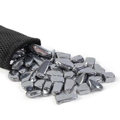 Terahertz Healthy Hot Spring Stones" High-Purity 99.997% Terahertz Ore Sauna Stones, Polished Power Stones, Medium Grain Type, 300g, with Storage Bag
