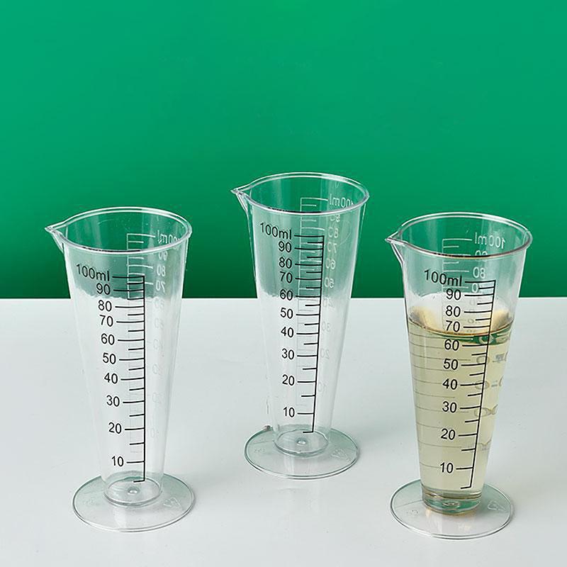 100 ml Akrylmålebeger av matkvalitet med skala - BPA-fritt, perfekt for kjøkken- og restaurantbruk