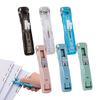 Portable Stapler Dispenser Eco-Friendly Reusable Metal Clips for Document Protection Lightweight Handheld Paper