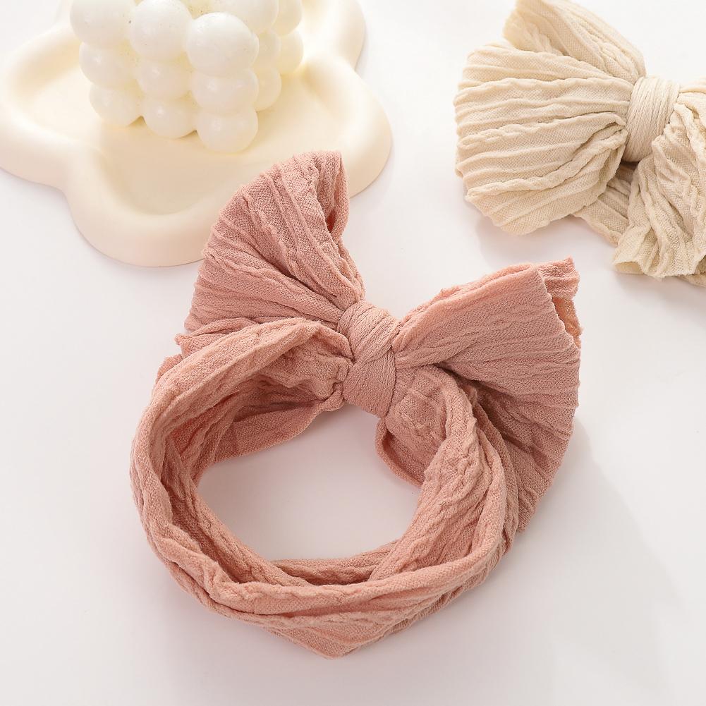 3Pcs/Set Baby Cable Knit Nylon Bows Headbands with Lace Eyelet Socks