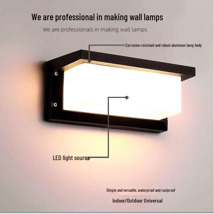 Villa LED Waterproof Wall Lamp for Indoor/Outdoor Spaces: Modern Garden, Courtyard, Hotel, Balcony, Hallway, Corridor.