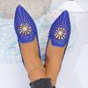 Fashion 2025 New Autumn Shoes for Women Women Flat Comfortable Slip On Loafers Rhinestone Shallow Plus Size 36-43 Zapatos De Mujer