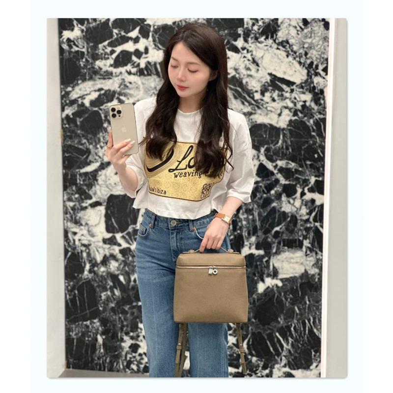 

Сумка Loro рюкзак из коровьей кожи первого слоя сумка для ланча дамская сумка с высоким чувством通勤 маленький школьный рюкзак простой универсальный рюкзак