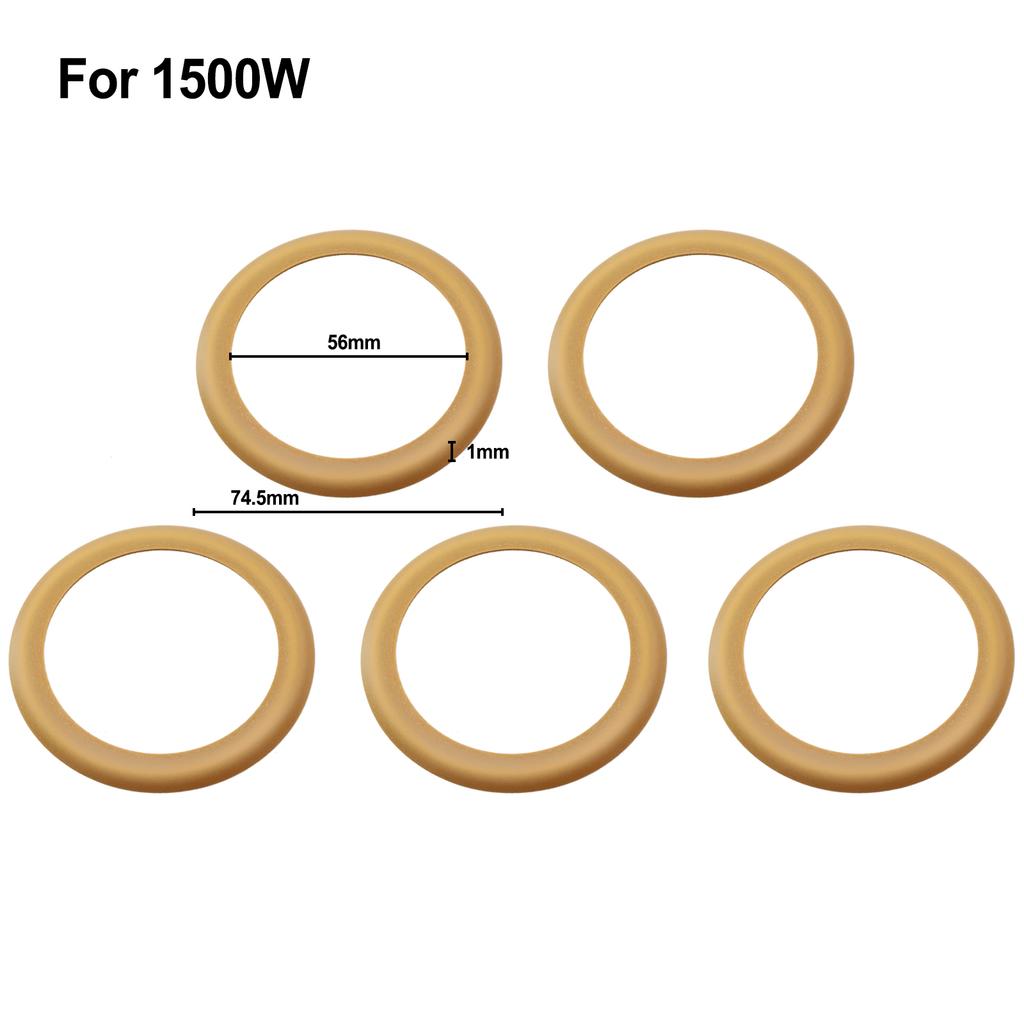 5pcs Piston Rings Rubber Air Pump Accessories For 550W 1100W 1500W Oil-Free Silent Air Compressor Cylinder Insulation Rings