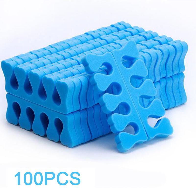 50 Pairs Nail Art Toe Separators Fingers Foots Sponge Soft Polish Beauty UV Gel Tools Manicure Pedicure Pack Nail Kits FZQ02